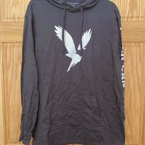 American Eagle Mens Hooded Long Sleeve